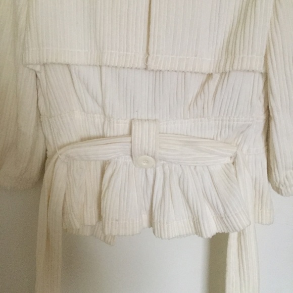 Corduroy Jacket With Belt - Picture 6 of 8